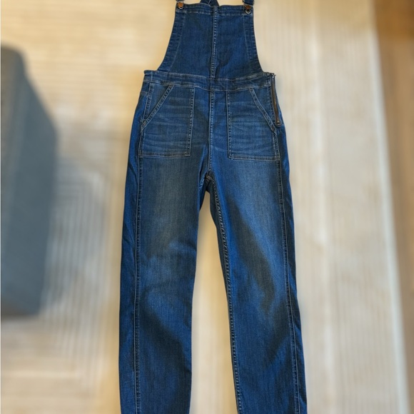 Madewell Skinny Overalls in Santiago Wash Stretch Size Medium J9203 - Picture 2 of 7